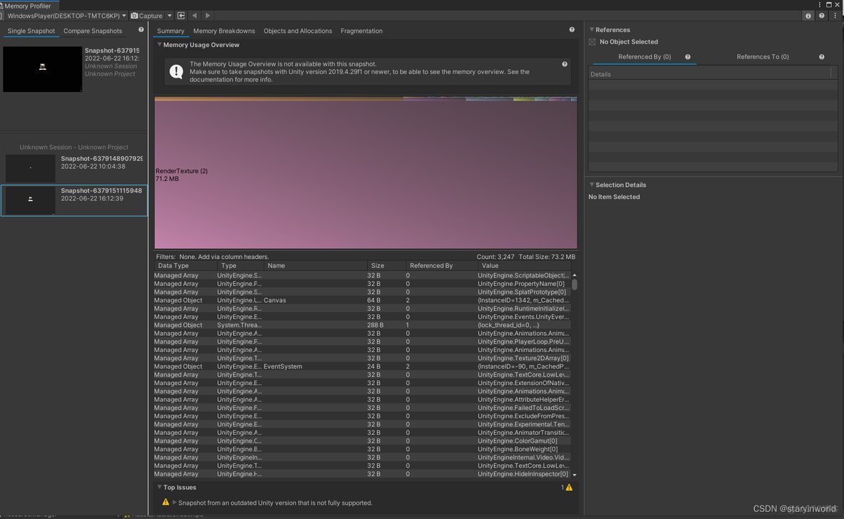 unity profiler真机调试 unity memory profile_unity_07