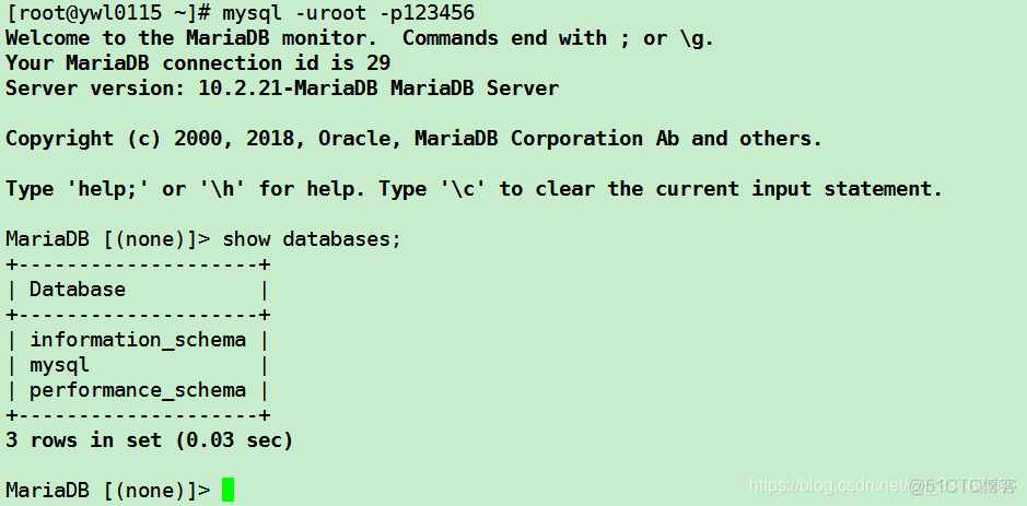 centos7系统安装mangodb哪个版本好 centos7yum安装mariadb_mysql_05