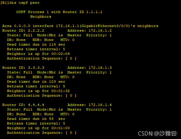 ospf的dr和bdr的作用是什么 ospf的dr和bdr实验_网络_04