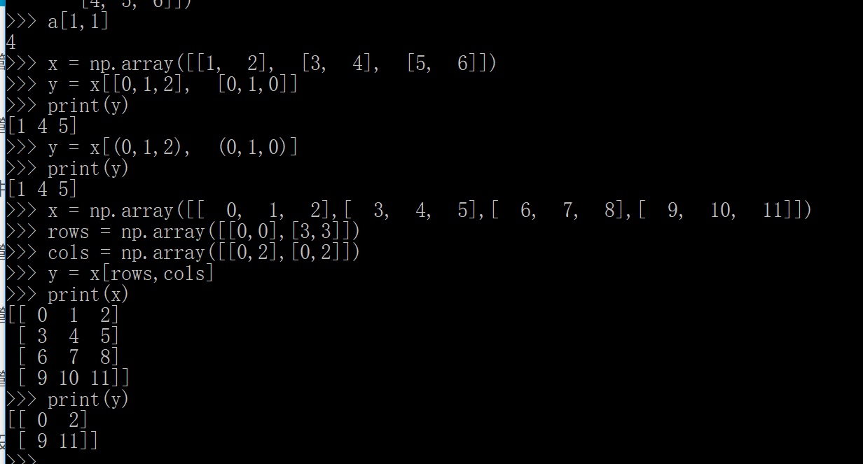 numpy 二维数组 索引 numpy二维数组操作_数组_71