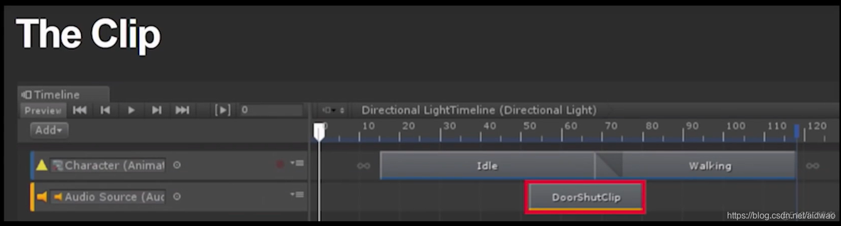 unity timeline播放完怎么停留在最后一帧而不是回到第一帧 unity timeline在哪_ide_13