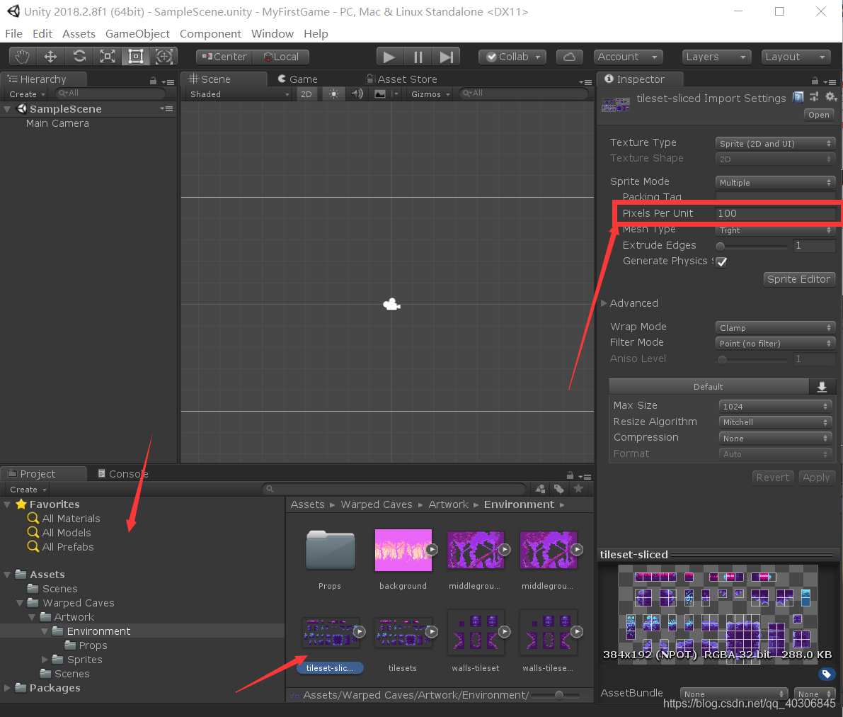 unity2d场景 unity2d场景tilemap_Slice