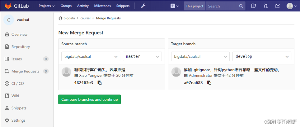 gitlab 新建仓库 gitlab仓库搭建_Git_09