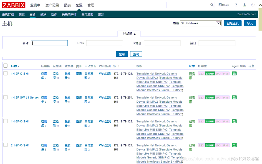 zabbix 添加snmp主机后可用性是灰色的 zabbix自动发现snmp_DNS_07