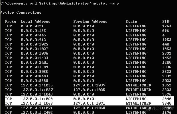 netstat查看不到监控的端口 window netstat查看端口状态_TCP_02