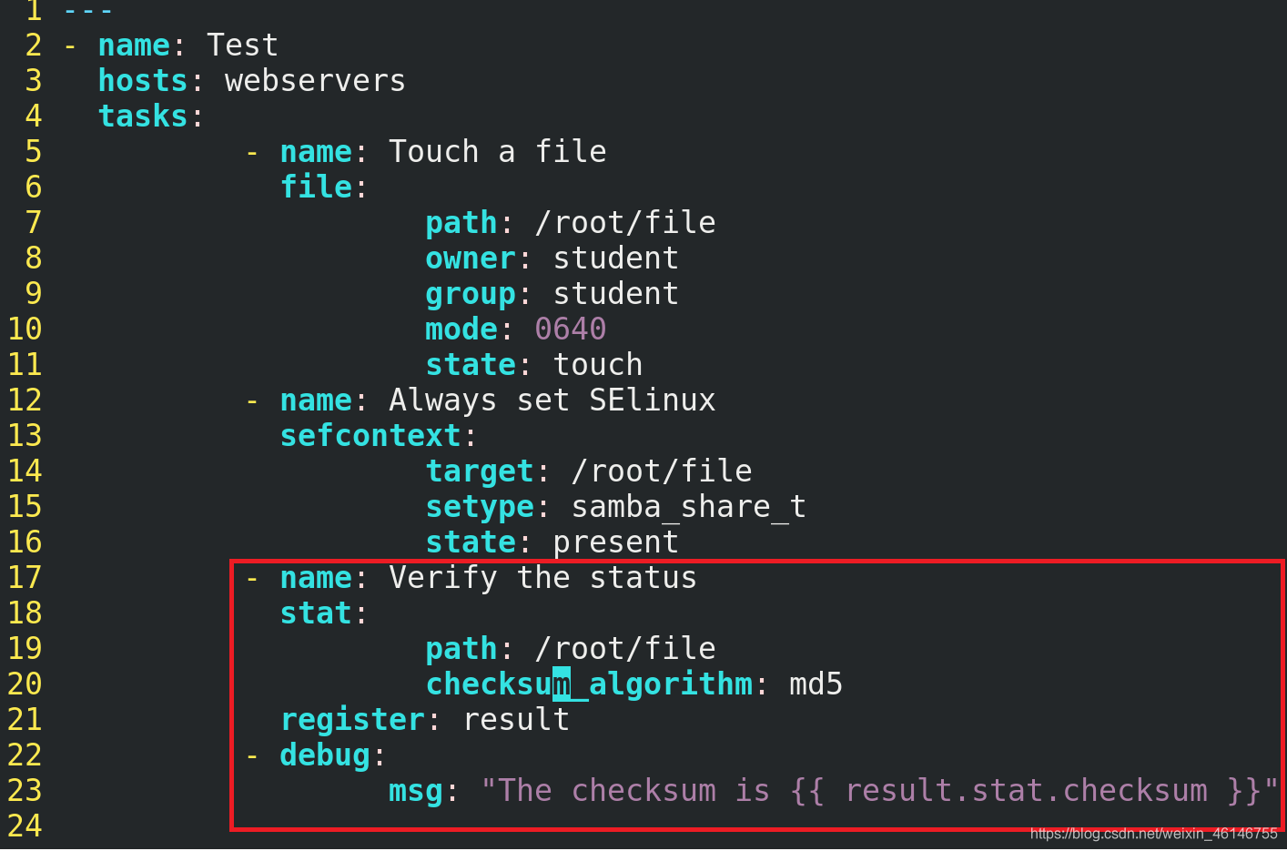 ansible playbook 替换文本内容操作模块 ansible修改文件内容_创建文件_17