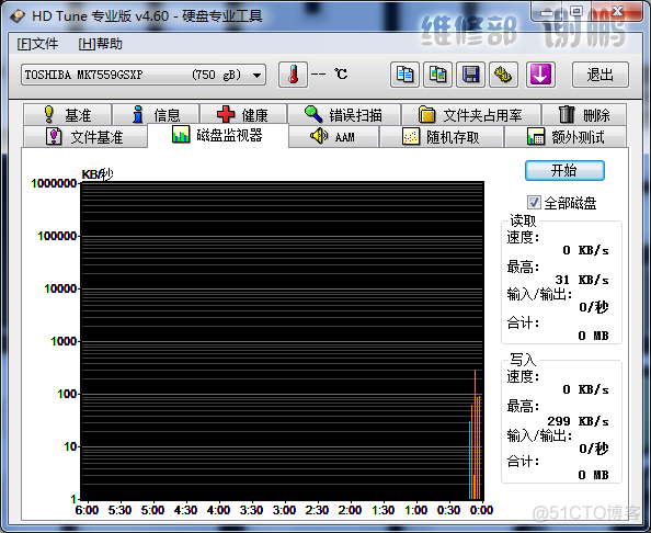 硬盘参数测试工具HDTEST 硬盘检测工具hdtune_寻道_10