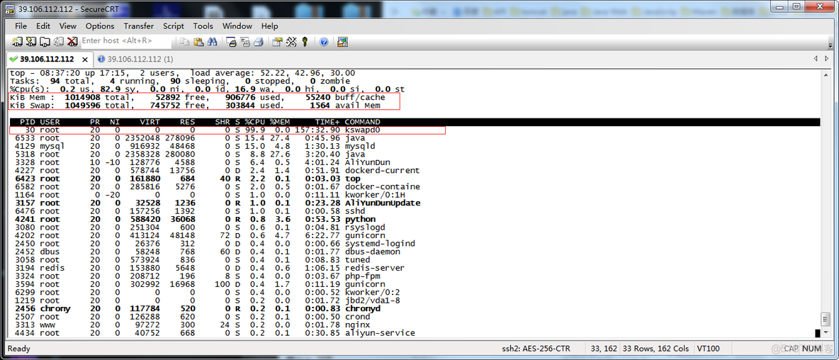 centos swap占用 linux swap占用很高_物理内存