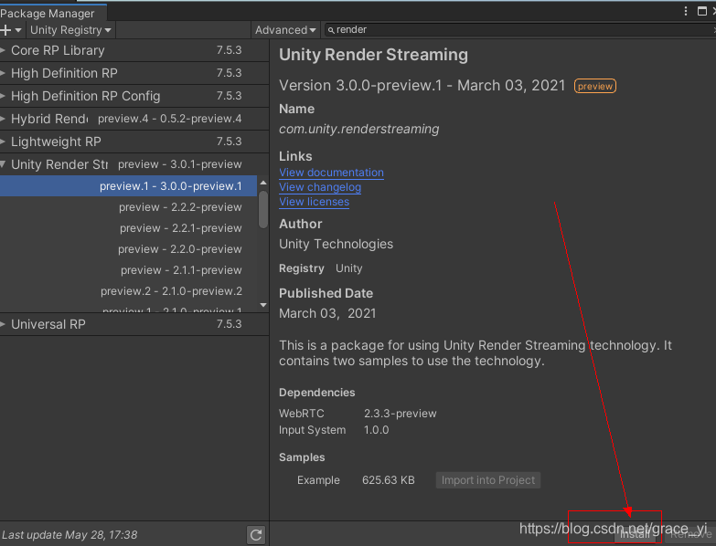 unity rawImage映射的render texture打包之后不显示 unity renderstreaming_Streaming_03