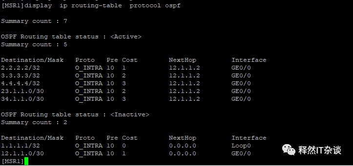 ospf 多区域配置de原理 多区域的ospf协议配置实例_链路_31