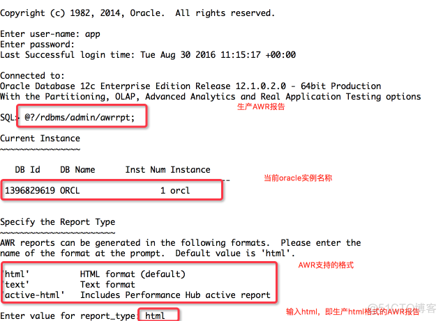 postgresql 生成awr报告 oracle生成awr报告的命令_操作系统_02