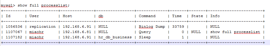 showprocesslist 查看完整语句 show processlist查看某个host_服务器
