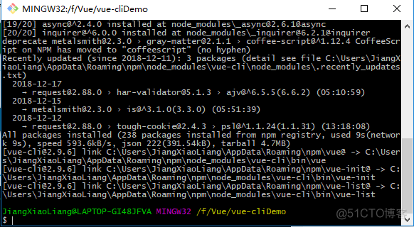 elementui 后台脚手架 vue2.0脚手架的安装_elementui 后台脚手架_04