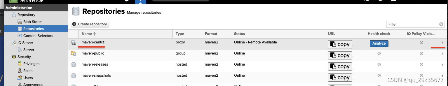 nexus release和snapshot仓库 nexus仓库路径_nexus_06