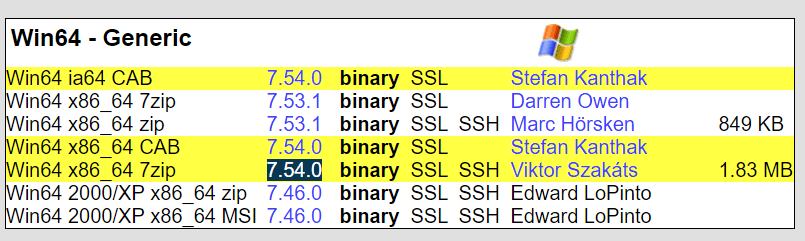 windows curl获取仓库中的镜像 curl命令windows_SSL