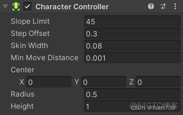 unity中character controller实现角色移动 unity3d角色移动_3d