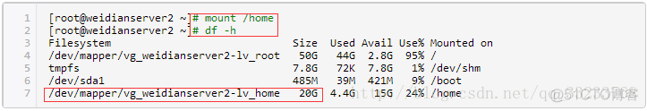 Centos修改分区为gpt centos7更改分区大小_ci_03