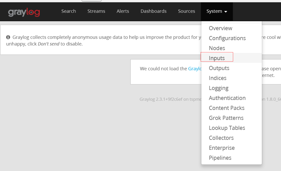 graylog报错System information is currently unavailable graylog配置,graylog报错System information is currently unavailable graylog配置_elasticsearch_13,第13张