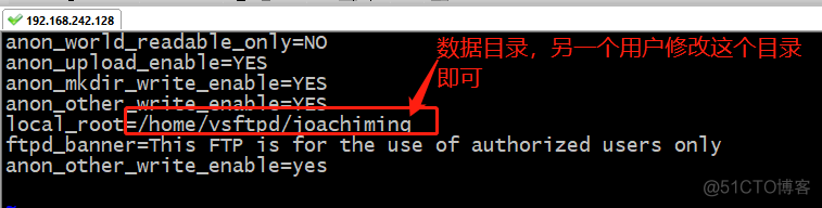 centos7 vsftp 用户连接到了根目录 centos7搭建vsftp_数据目录_14