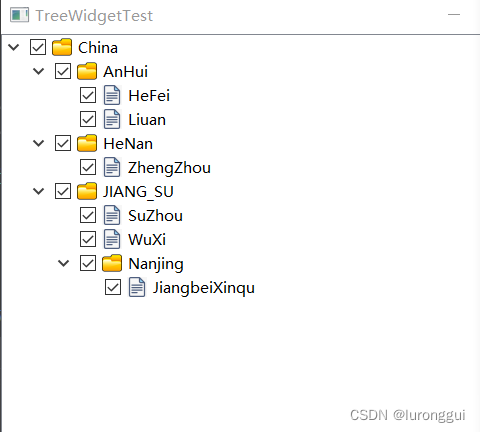 QTreeView QStandardItemModel弹出快捷菜单 qtreeview设置选中状态_qt