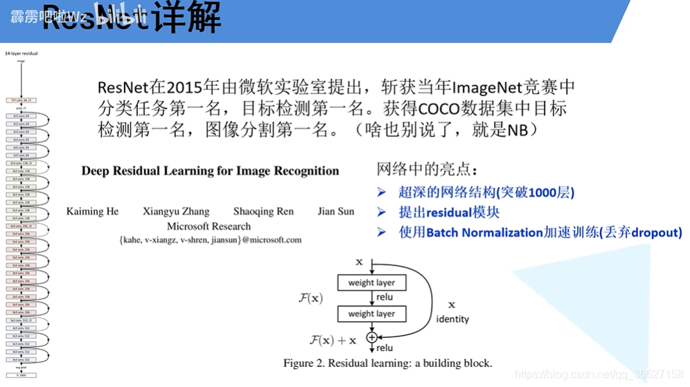 resnet结合rnn resnet讲解_ResNet