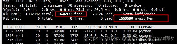 centos7 内存日志 centos7查看内存命令_sed_03