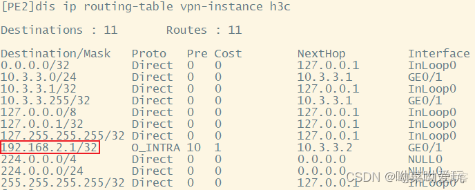 mpls bgp mpls bgp华三_OSPF_04