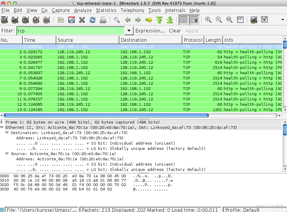 tcp 链接 wireshark 分析 基于wireshark的tcp分析_tcp 链接 wireshark 分析_03