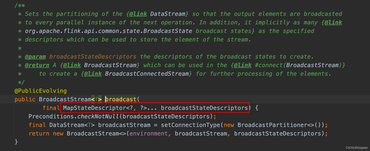 flink 使用广播变量完成配置数据更新 flink broadcast state_数据