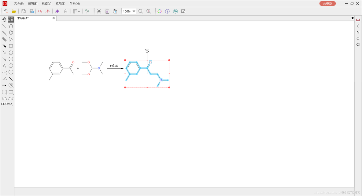 怎么登录chemex前端界面 chemdraw登录_编辑器_02