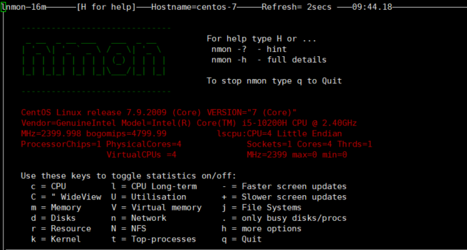 性能监控 pinpoint 性能监控工具nmon_centos_03