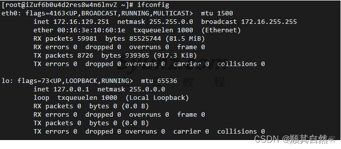 ifconfig需要sudo ifconfig配置_linux