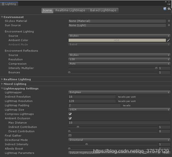 unity 烘培场景 unity烘培调节参数_参数说明