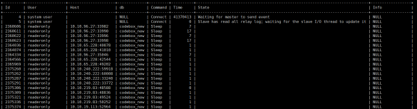 show PROCESSLIST 设置条件 show processlist where_MySQL