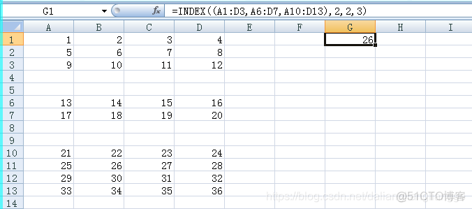 nest indexdocument和index方法的区别 index与match举例讲解_语法规则_03