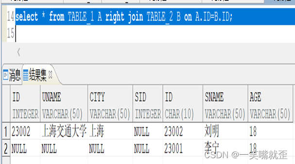 达梦数据库表字段加索引 达梦数据库字符串连接_连接查询_15