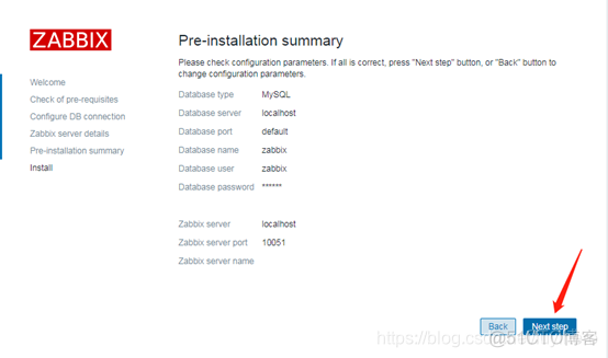 zabbix5 页面重新连接数据库 创建zabbix数据库_php_30