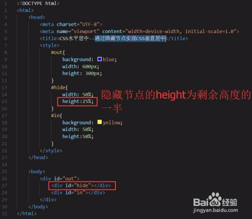 CSS垂直居中的8种方法_html_05