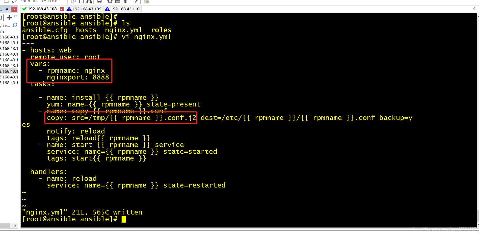 ansible runner 执行playbook ansible-playbook -i_linux_04