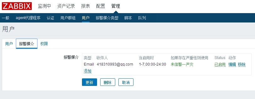 zabbix agent告警模板 zabbix告警配置_运维