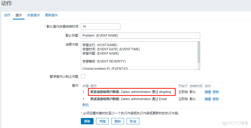 Grafana managed alert发送钉钉报警 zabbix钉钉报警_zabbix_18