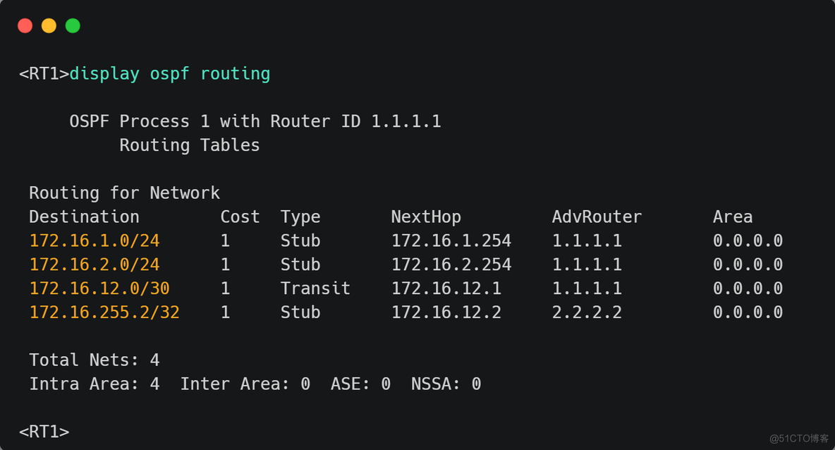 ospf配置中LoopBack ospf配置命令实例_ospf实验_06