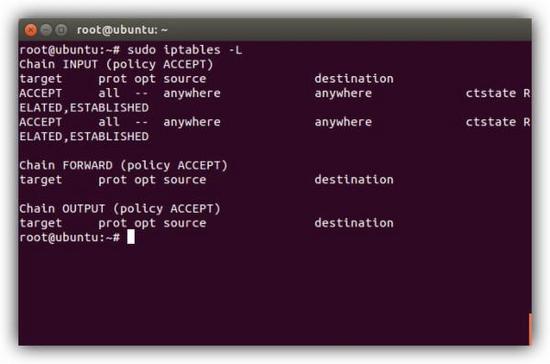 sudo iptables 放行 sudo iptables -l_服务器_03