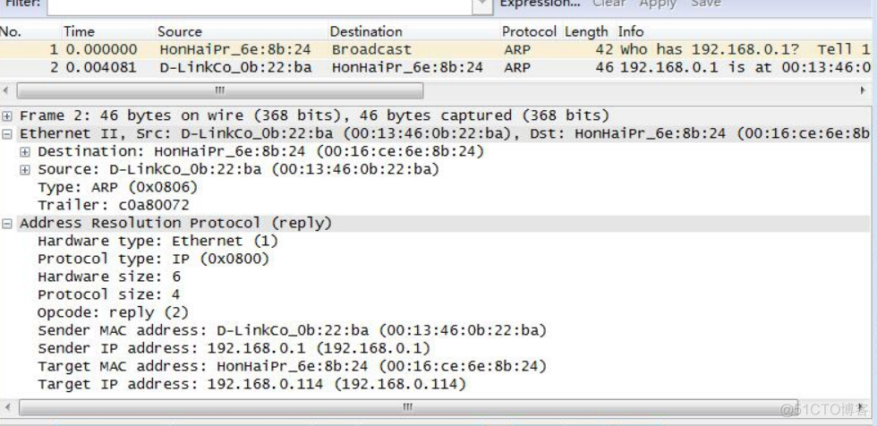 wireshark中arp报文中vlan标记 wireshark arp包_IP_05