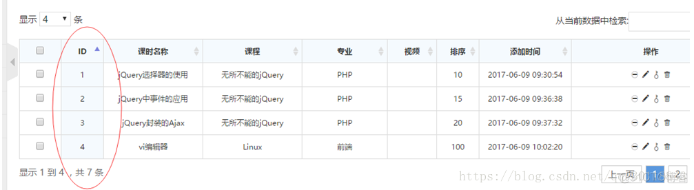 DataTables 手机端 datatables sdom_jquery_03