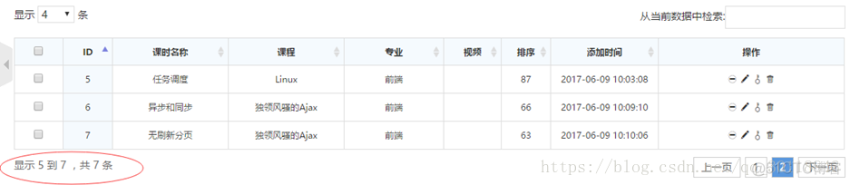 DataTables 手机端 datatables sdom_jquery_07