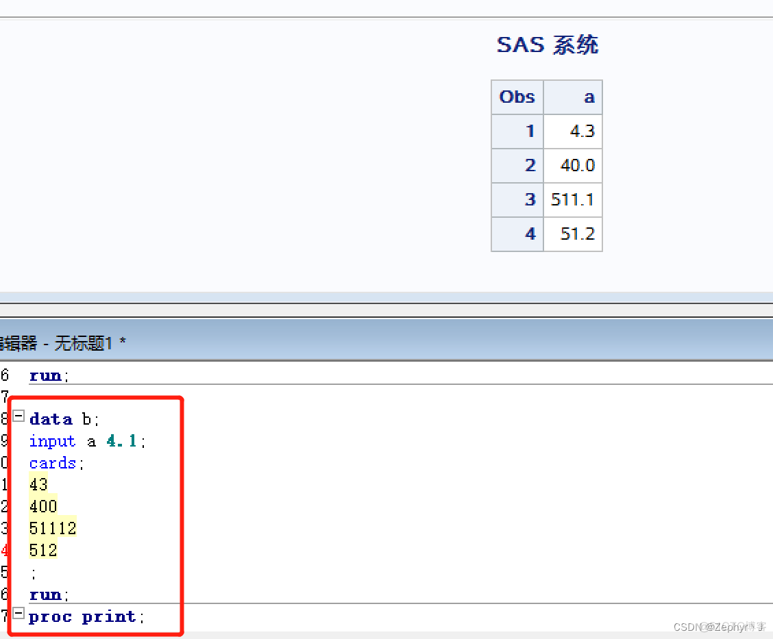 SAS 中的DATALINES sas data input_数据_13