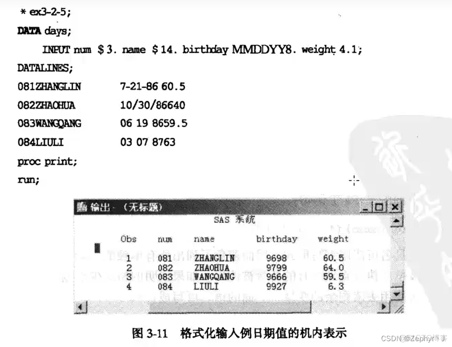 SAS 中的DATALINES sas data input_数据集_14