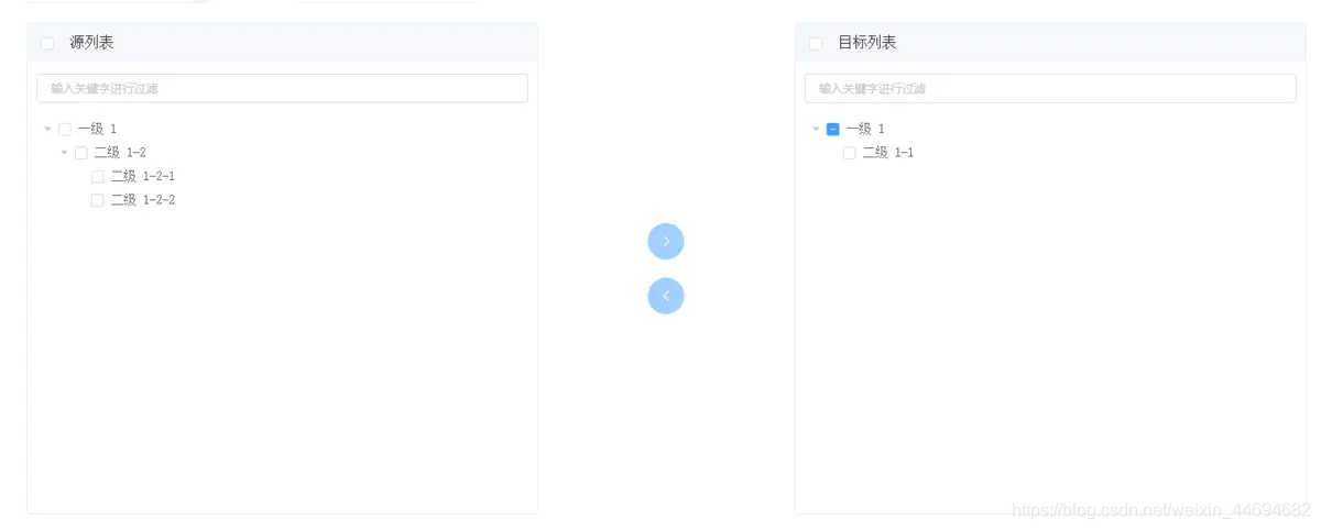 elementui穿梭框回显 elementui树形穿梭框_Boo