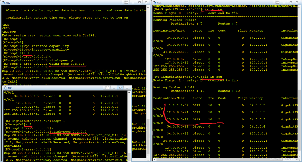 关于ospf 虚连接必须配置asbr ospf虚连接的作用_单播_06